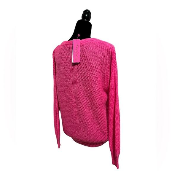 Lilly Pulitzer Kasmina Sweater - Pink Isle - Size M - Picture 7 of 14